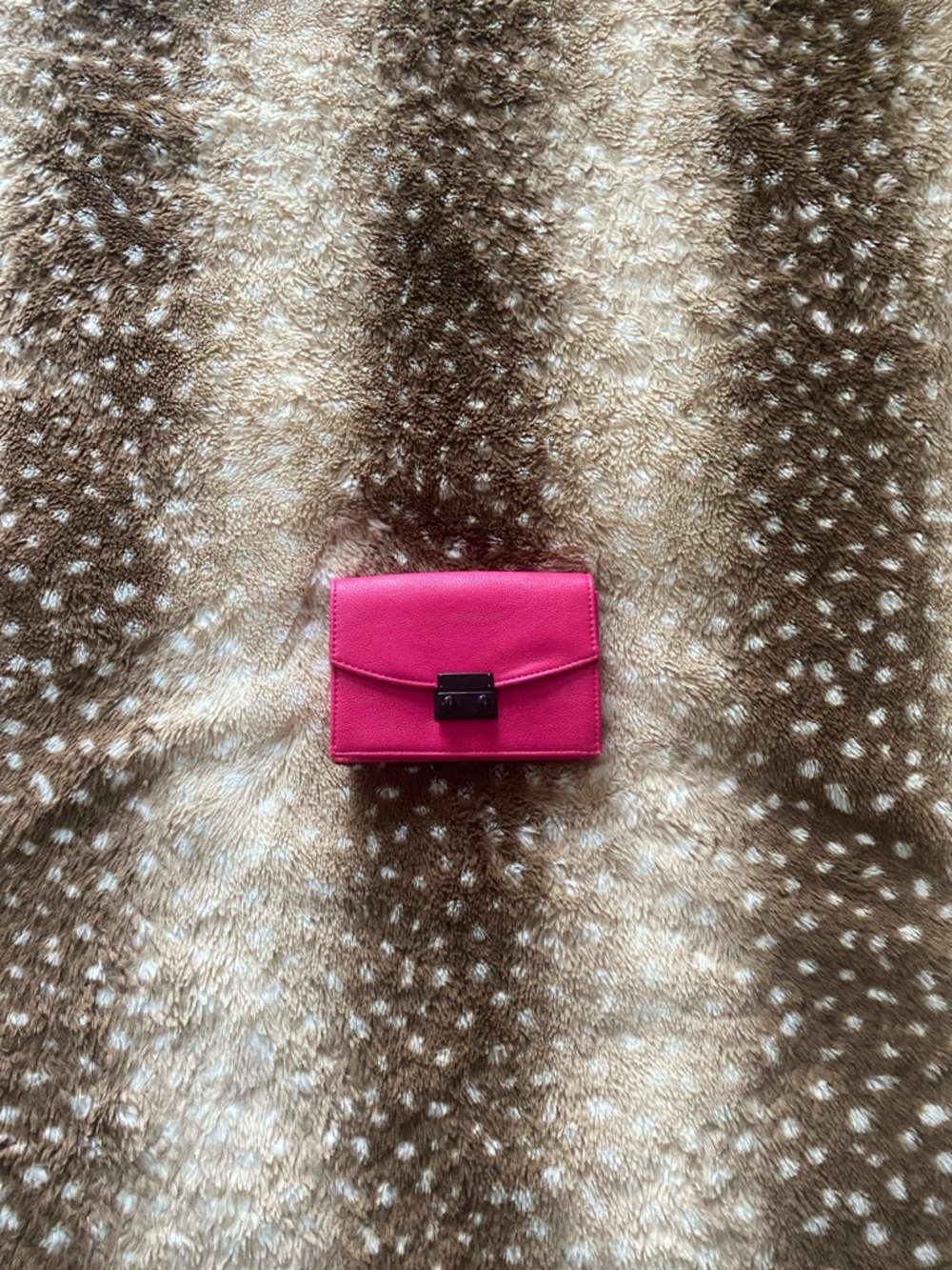 Express Hot Pink Crossbody Lock Purse